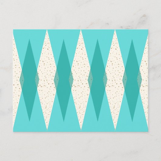 Mittelalterliche moderne Raute Postkarte (Vorderseite)