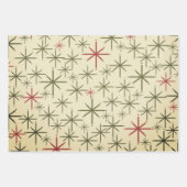 Mittelalterliche Moderne Retro 1950er Weihnachten  Geschenkpapier Set (Vorderseite)