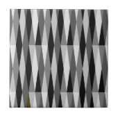 Mittelalterliche Moderne Retro Diamant Schwarz-wei Fliese (Vorderseite)