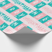 Mittelalterliche Moderne Retro Frohe Weihnachten P Geschenkpapier (Ecke)