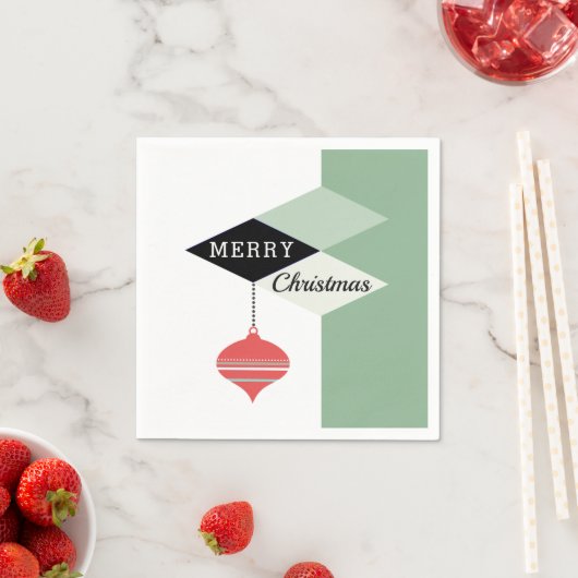 Mittelalterliche Moderne Retro Frohe Weihnachten Serviette (Beispiel)