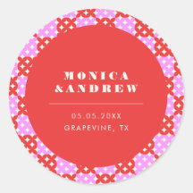 Mittelalterliche moderne Retro-Geometrie Rot und R