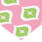 Mittelalterliche moderne Retro rosa geometrische S Großer Tischläufer (Ecke)