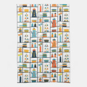 Mittelalterliche Moderne Retro Stilvolle Küchensch Geschirrtuch (Vertikal)