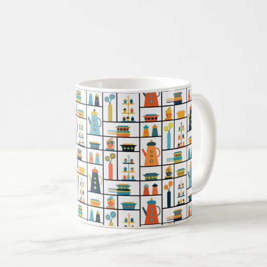 Mittelalterliche Moderne Retro Stilvolle Küchensch Kaffeetasse (VorderseiteRechts)