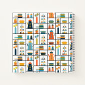 Mittelalterliche Moderne Retro Stilvolle Küchensch Notizblock (Rückseite)