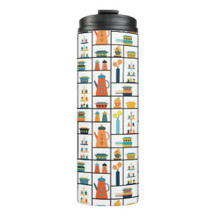 Mittelalterliche Moderne Retro Stilvolle Küchensch Thermosbecher