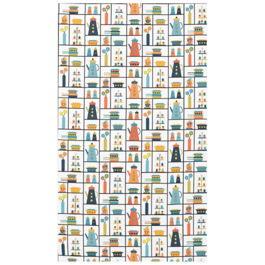 Mittelalterliche Moderne Retro Stilvolle Küchensch Tischdecke (Vorderseite)