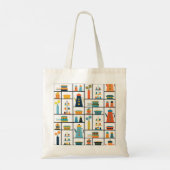 Mittelalterliche Moderne Retro Stilvolle Küchensch Tragetasche (Rückseite)