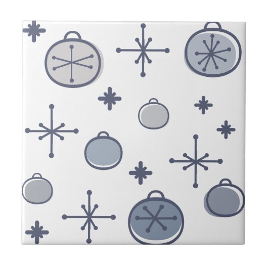 Mittelalterliche Moderne Retro Weihnachtsgeschicht Fliese (Vorderseite)