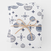 Mittelalterliche Moderne Retro Weihnachtsgeschicht Geschenkpapier Set (Beispiel)