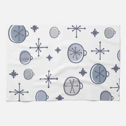 Mittelalterliche Moderne Retro Weihnachtsgeschicht Geschirrtuch (Horizontal)