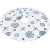 Mittelalterliche Moderne Retro Weihnachtsgeschicht Polyester Weihnachtsbaumdecke (Schrägansicht)