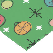 Mittelalterliche Moderne Retro Weihnachtszeit Grün Kurzer Tischläufer (Ecke)