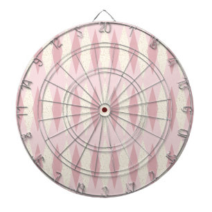 Mittelalterliche Moderne rosa Raute Dart Board Dartscheibe