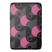 Mittelalterliche Moderne rosa schwarz und grau Badematte (Vorderseite Vertikal)