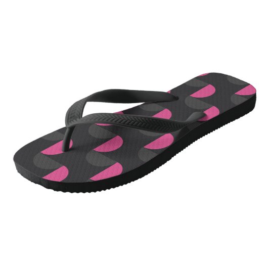 Mittelalterliche Moderne rosa und grau Badesandalen (Schrägansicht)