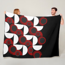 Mittelalterliche Moderne Rot, Schwarz und Grau