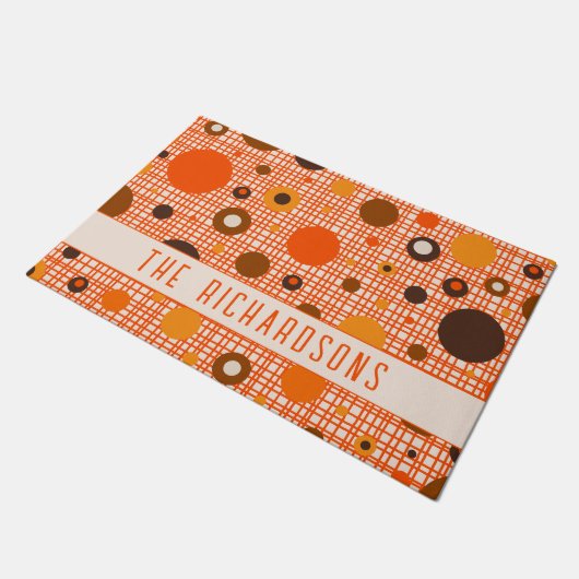 Mittelalterliche moderne rückwärts-Atompunkte Pers Fußmatte (Schrägansicht)