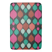 Mittelalterliche Moderne Schwarze Geometrie Badematte (Vorderseite Vertikal)