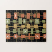 Mittelalterliche Moderne Schwarze mehrfarbig Puzzle (Horizontal)