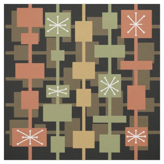 Mittelalterliche Moderne Schwarze mehrfarbig Stoff (Muster)