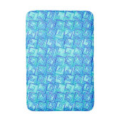 Mittelalterliche Moderne Spiralen - aqua multi Badematte (Vorderseite Vertikal)