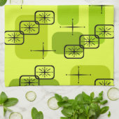 Mittelalterliche moderne Sputnik-Chartreuse Geschirrtuch (Gefaltet)