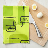 Mittelalterliche moderne Sputnik-Chartreuse Geschirrtuch (Viertel Falte)