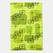 Mittelalterliche moderne Sputnik-Chartreuse Geschirrtuch (Vertikal)