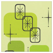 Mittelalterliche moderne Sputnik-Chartreuse Stoff (Nahaufnahme)