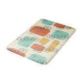 Mittelalterliche Moderne Sputnik mehrfarbig 1 Badematte (Schrägansicht)