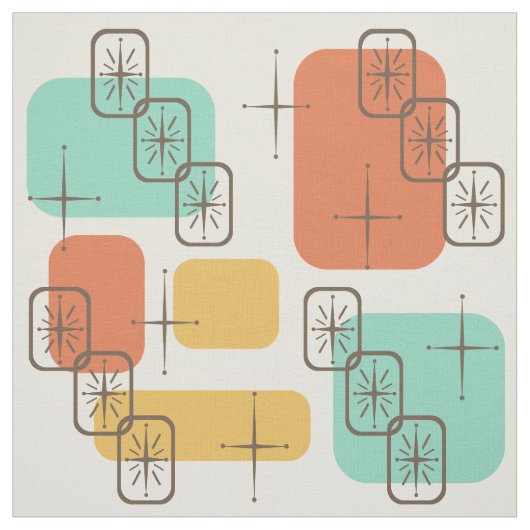 Mittelalterliche Moderne Sputnik mehrfarbig 1 Stoff (Muster)