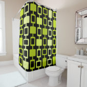 Mittelalterliche, moderne Square Columns Black Cha Duschvorhang (Beispiel)