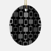 Mittelalterliche moderne Square Columns Black Gray Keramik Ornament (Rechts)