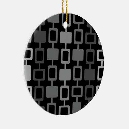Mittelalterliche moderne Square Columns Black Gray Keramik Ornament (Rechts)