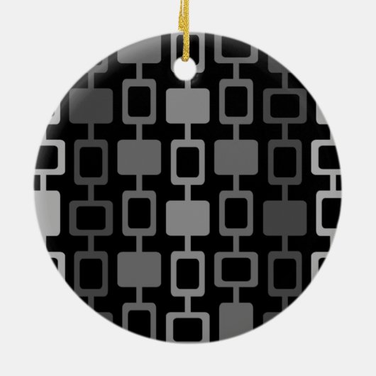 Mittelalterliche moderne Square Columns Black Gray Keramik Ornament (Hinten)