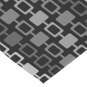 Mittelalterliche moderne Square Columns Black Gray Kurzer Tischläufer (Ecke)