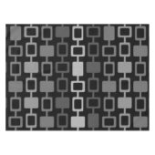 Mittelalterliche moderne Square Columns Black Gray Tischdecke (Vorderseite (Horizontal))