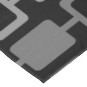 Mittelalterliche moderne Square Columns Black Gray Tischdecke (Schrägansicht)