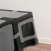 Mittelalterliche moderne Square Columns Black Gray Tischdecke (Beispiel)