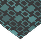 Mittelalterliche moderne Square Columns Schwarz Aq Kurzer Tischläufer (Ecke)