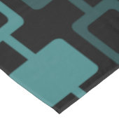 Mittelalterliche moderne Square Columns Schwarz Aq Tischdecke (Schrägansicht)