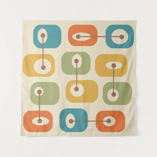 Mittelalterliche moderne Squishkuben Wandteppich (Vorderseite (Horizontal))