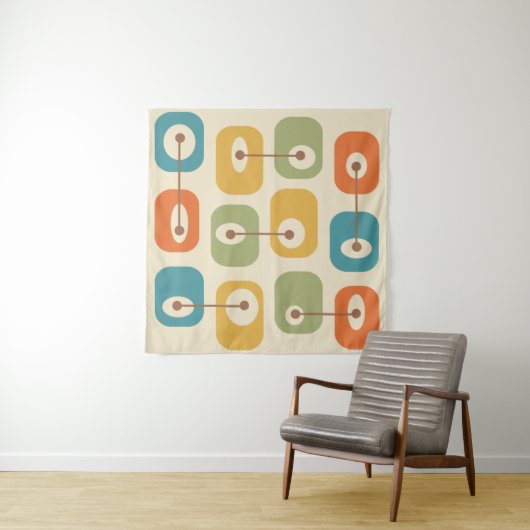 Mittelalterliche moderne Squishkuben Wandteppich (Beispiel)