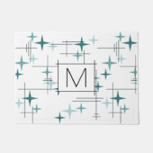 Mittelalterliche Moderne Sterne Türkis Fußmatte (Vorderseite)