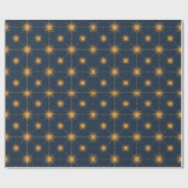 Mittelalterliche moderne Sternenexplosion Atom-Mus Geschenkpapier (Flach)