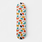 Mittelalterliche moderne Sternenexplosion Muster Skateboard (Vorne)