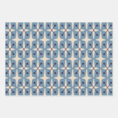 Mittelalterliche moderne Sternenexplosionsmuster Geschenkpapier Set (Vorderseite 3)