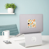 Mittelalterliche moderne Sternenmuster Aufkleber (Laptop auf Schreibtisch)